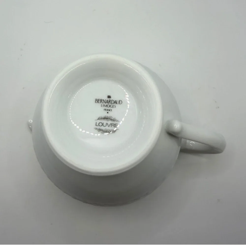 Bernardaud Limoges Louvre Blanc Gravy Boat White Porcelain‎ Pitcher France